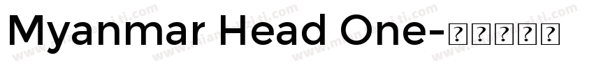 Myanmar Head One字体转换